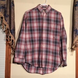 Tommy Hilfiger M Men’s Shirt. Maroon/gray/white